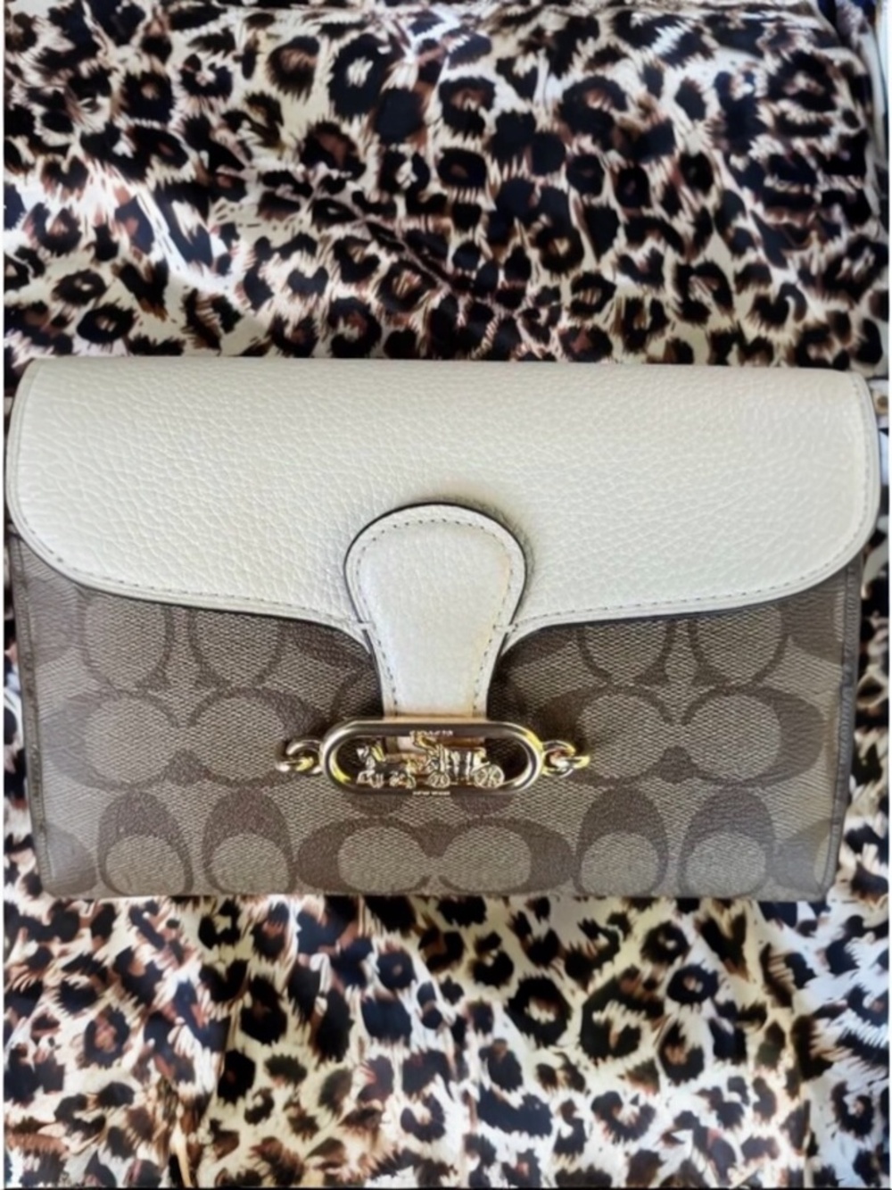 NWT Coach Signature Elle Chain Crossbody